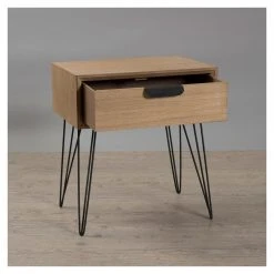 MACABANE Chevet 1 Tiroir Pieds épingle En Métal - Marron 5 MACABANE Chevet 1 Tiroir Pieds épingle En Métal - Marron -Magasin Dépôt Privé 045a01f8 799b 4271 ad61 d5b506354f63 zoom prd 3s 1140x1140