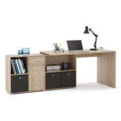 3S. X Home Bureau D'angle Réversible ROB Chêne 6 3S. X Home Bureau D'angle Réversible ROB Chêne -Magasin Dépôt Privé 104098 268006 bureau dangle reversible rob chene 3 1140x1140