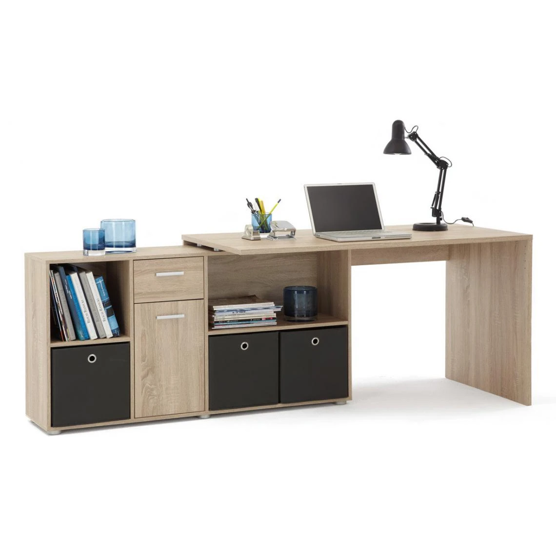 3S. X Home Bureau D'angle Réversible ROB Chêne 3 3S. X Home Bureau D'angle Réversible ROB Chêne – Image 3