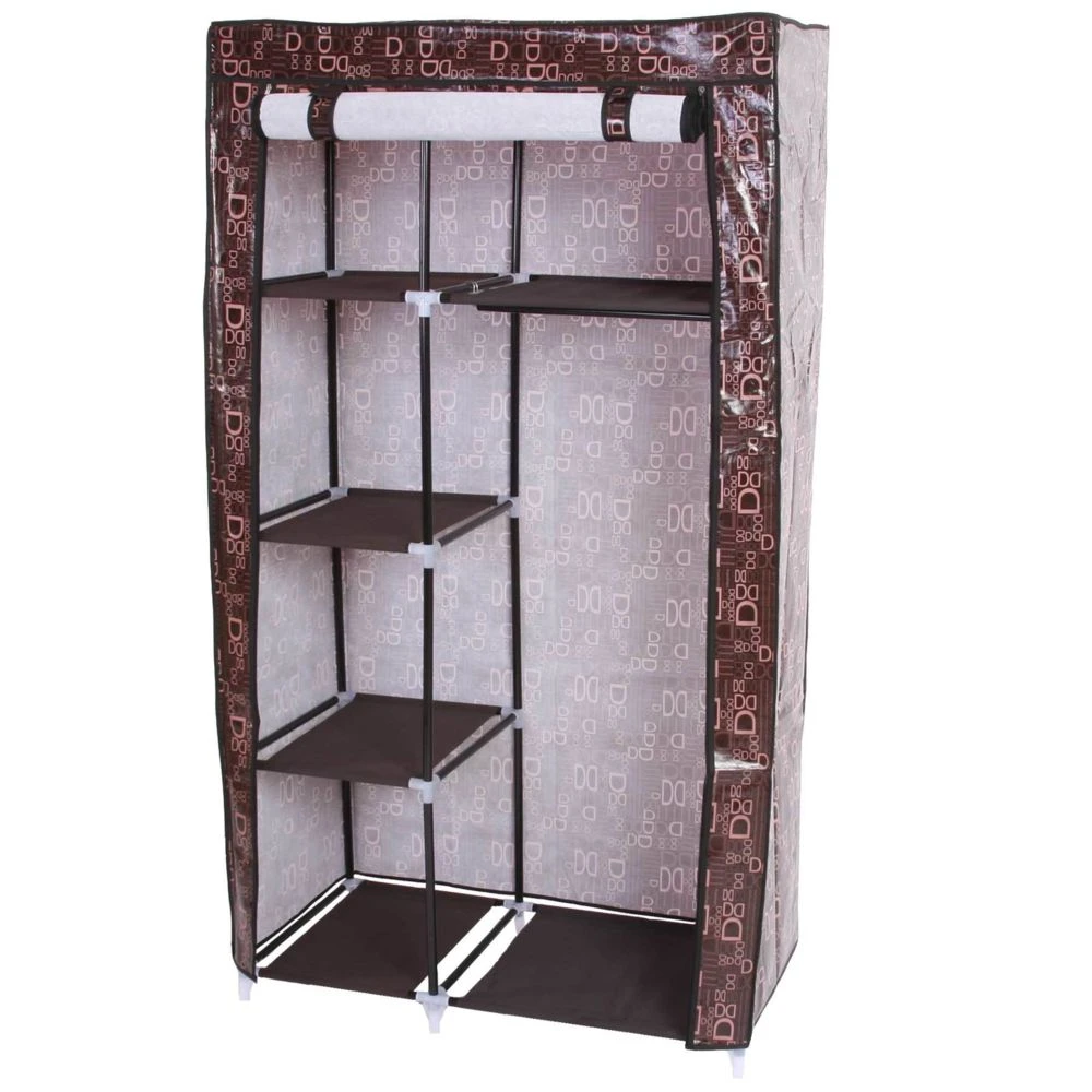 Mendler Armoire Pliable, Penderie De Camping, Garde-robe En Tissu, 163x89x43cm 2 Mendler Armoire Pliable, Penderie De Camping, Garde-robe En Tissu, 163x89x43cm – Image 2