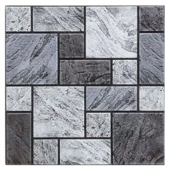 Atmosphera, Createur D'Interieur 2 Stickers Carrelage Mur - Noir