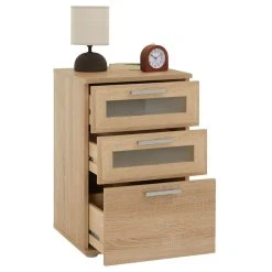 IDIMEX Table De Chevet JESSY, En Mélaminé Décor Chêne Sonoma -Magasin Dépôt Privé 51072 2