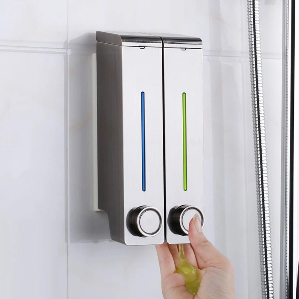 Marque Generique Distributeur De Savon Pour Douche, Montage Mural, Noir, Savon Liquide 2 Marque Generique Distributeur De Savon Pour Douche, Montage Mural, Noir, Savon Liquide – Image 2