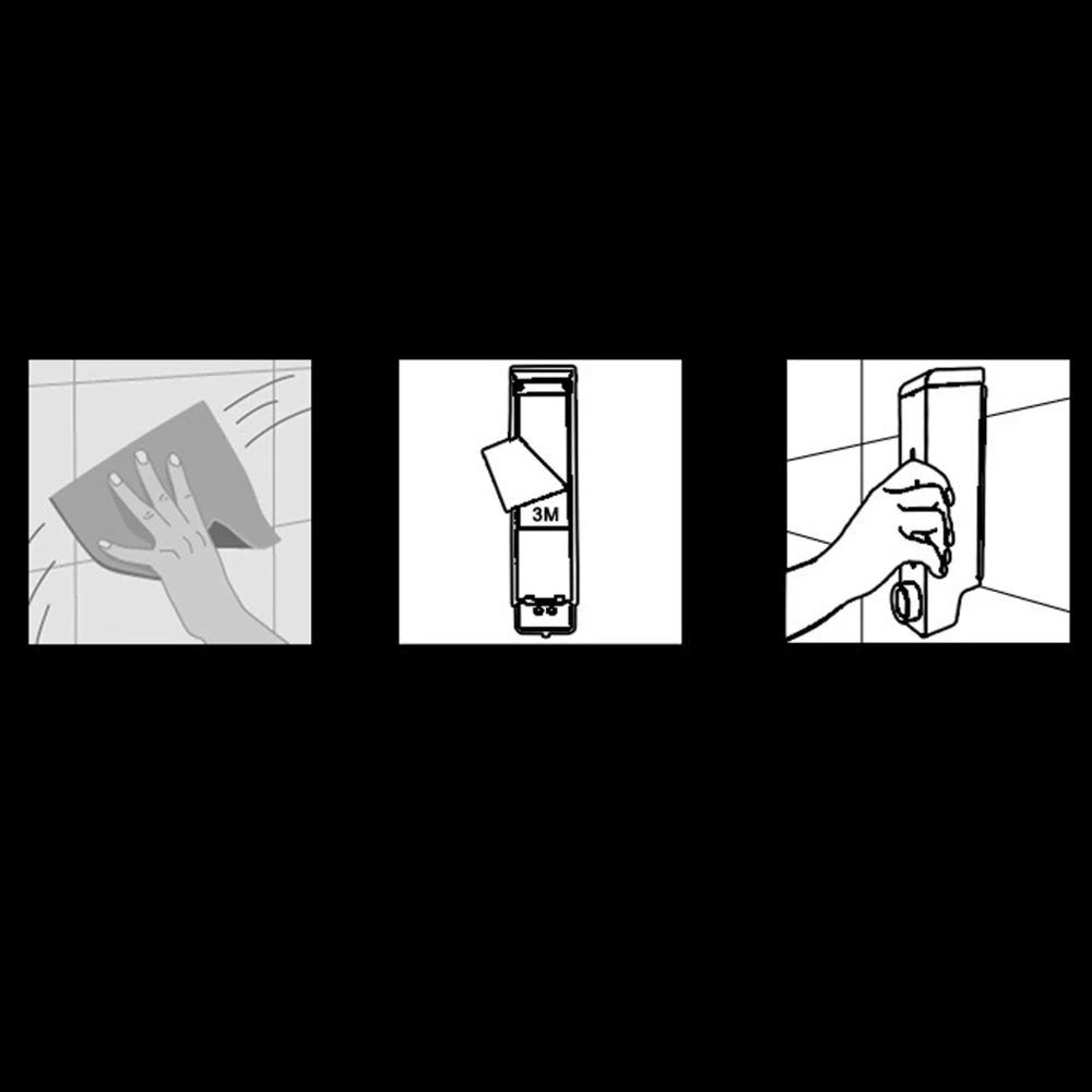 Marque Generique Distributeur De Savon Pour Douche, Montage Mural, Noir, Savon Liquide 3 Marque Generique Distributeur De Savon Pour Douche, Montage Mural, Noir, Savon Liquide – Image 3