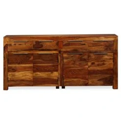 VidaXL Buffet Console Meuble De Rangement Bois De Sheesham 160 X 35 X ... -Magasin Dépôt Privé 8718475528180 g en hd 4