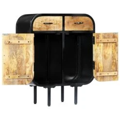 VidaXL Bois De Manguier Massif Buffet Fer Commode Armoire De Rangement... 7 VidaXL Bois De Manguier Massif Buffet Fer Commode Armoire De Rangement... -Magasin Dépôt Privé 8719883570549 g en hd 2