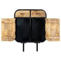 VidaXL Bois De Manguier Massif Buffet Fer Commode Armoire De Rangement... 9 VidaXL Bois De Manguier Massif Buffet Fer Commode Armoire De Rangement... -Magasin Dépôt Privé 8719883570549 g en hd 4