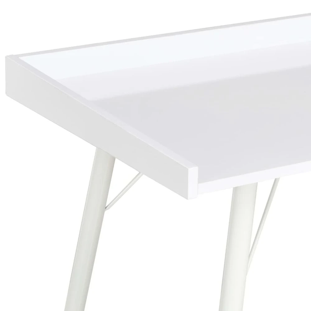 VidaXL Bureau Blanc Table D'Ordinateur Meuble Informatique Ecriture Et... 4 VidaXL Bureau Blanc Table D'Ordinateur Meuble Informatique Ecriture Et... – Image 4