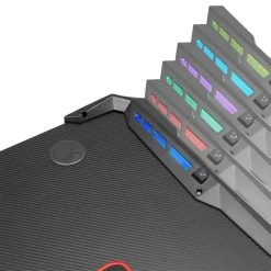 IDIMEX Bureau Gamer RUSH Avec éclairage LED, En Métal Noir Et Rouge 6 IDIMEX Bureau Gamer RUSH Avec éclairage LED, En Métal Noir Et Rouge -Magasin Dépôt Privé 95311 led