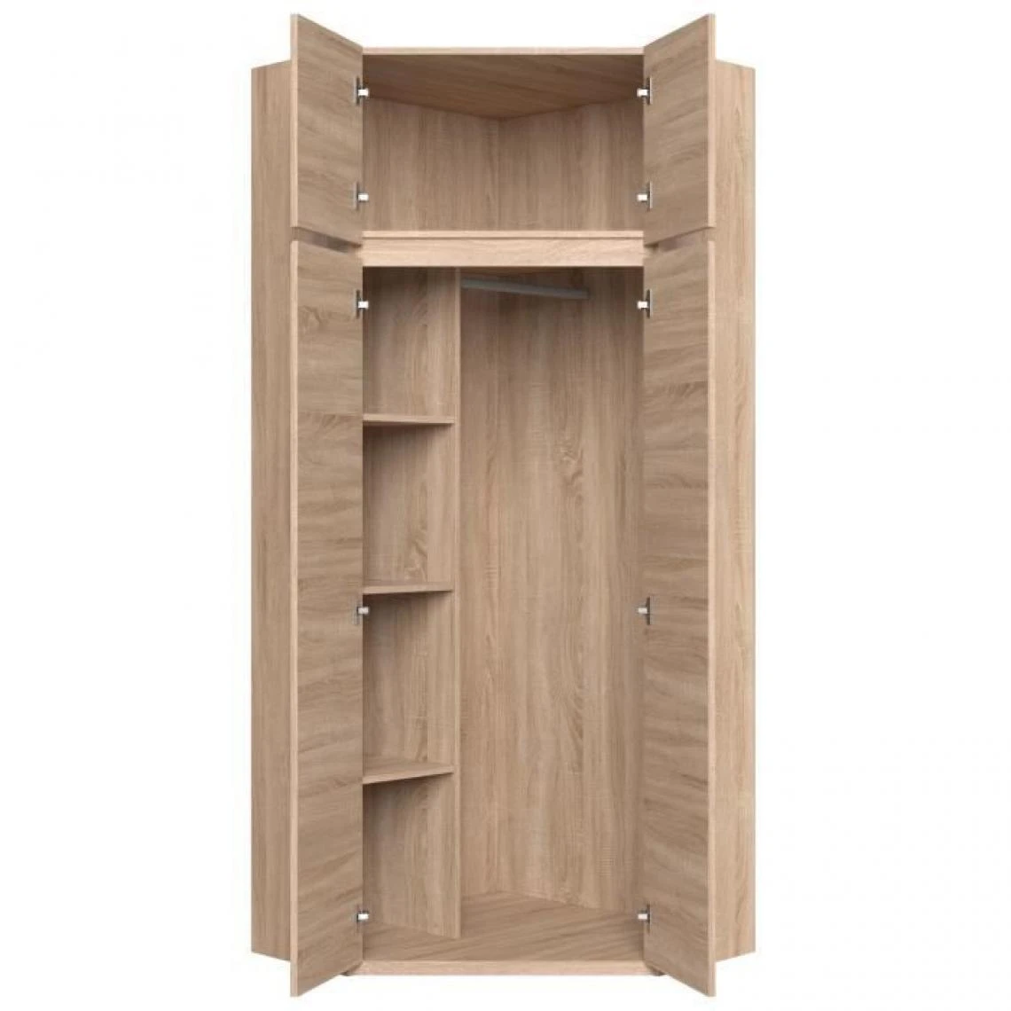 CSTORE ACADEMICA Armoire D'angle - Décor Chene Sonoma - Contemporain - Chamb... 4 CSTORE ACADEMICA Armoire D'angle - Décor Chene Sonoma - Contemporain - Chamb... – Image 4