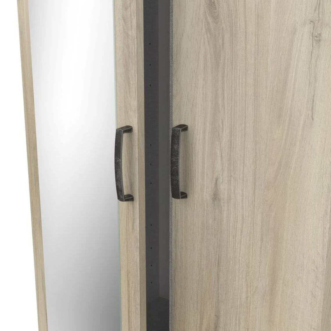 BUT Armoire 2 Portes 1 Tiroir L.89 Cm READY Imitation Chêne Kronberg Et A... 3 BUT Armoire 2 Portes 1 Tiroir L.89 Cm READY Imitation Chêne Kronberg Et A... – Image 3