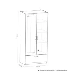 BUT Armoire 2 Portes 1 Tiroir L.89 Cm READY Imitation Chêne Kronberg Et A... 8 BUT Armoire 2 Portes 1 Tiroir L.89 Cm READY Imitation Chêne Kronberg Et A... -Magasin Dépôt Privé armoire 2 portes 1 tiroir l89 cm ready imitation chene kronberg et ardoise 11674616 30741562 1140x1140