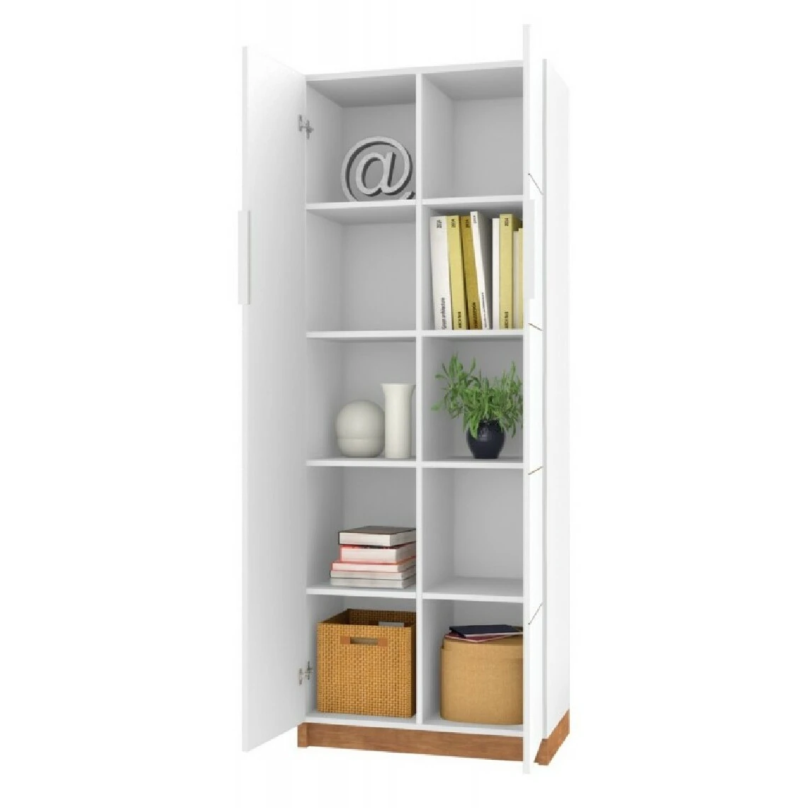 Caemmum Armoire 2 Portes Blanche Haut. 180 Cm 2 Caemmum Armoire 2 Portes Blanche Haut. 180 Cm – Image 2