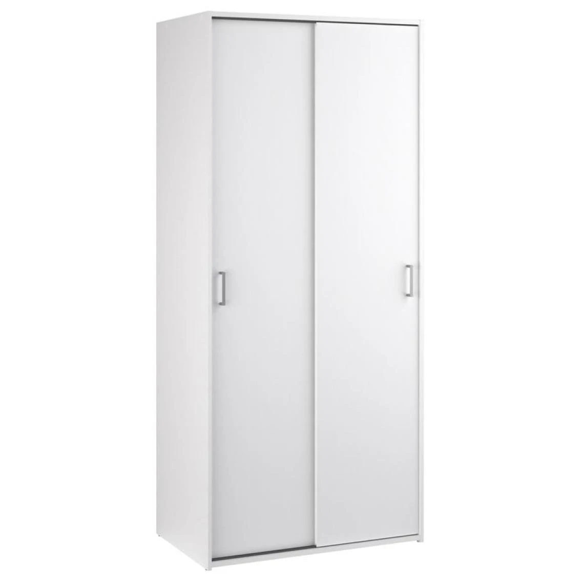 BUT Armoire 2 Portes Coulissantes L. 78 Cm SPACE Blanc 1 BUT Armoire 2 Portes Coulissantes L. 78 Cm SPACE Blanc