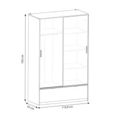 BUT Armoire 2 Portes Coulissantes L.120 Cm Imitation Chêne Kronberg Et Ar... 7 BUT Armoire 2 Portes Coulissantes L.120 Cm Imitation Chêne Kronberg Et Ar... -Magasin Dépôt Privé armoire 2 portes coulissantes l120 cm imitation chene kronberg et ardoise perfect 11569326 30359142 1140x1140
