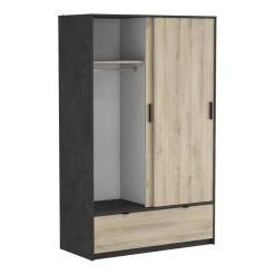 BUT Armoire 2 Portes Coulissantes L.120 Cm Imitation Chêne Kronberg Et Ar... 8 BUT Armoire 2 Portes Coulissantes L.120 Cm Imitation Chêne Kronberg Et Ar... -Magasin Dépôt Privé armoire 2 portes coulissantes l120 cm imitation chene kronberg et ardoise perfect 11569326 30359144 1140x1140