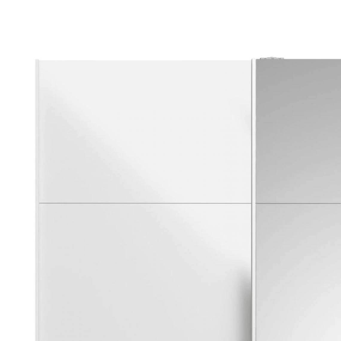 BUT Armoire 2 Portes Coulissantes L.150 Cm ELEGANCE MINI Blanc Et Blanc La... 5 BUT Armoire 2 Portes Coulissantes L.150 Cm ELEGANCE MINI Blanc Et Blanc La... – Image 5