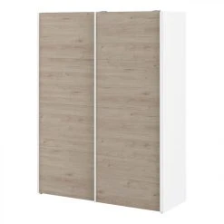 BUT Armoire 2 Portes Coulissantes L.150 Cm ELEGANCE MINI Blanc Et Imitatio... 7 BUT Armoire 2 Portes Coulissantes L.150 Cm ELEGANCE MINI Blanc Et Imitatio... -Magasin Dépôt Privé armoire 2 portes coulissantes l150 cm elegance mini blanc et imitation chene 10484640 27132012 1140x1140