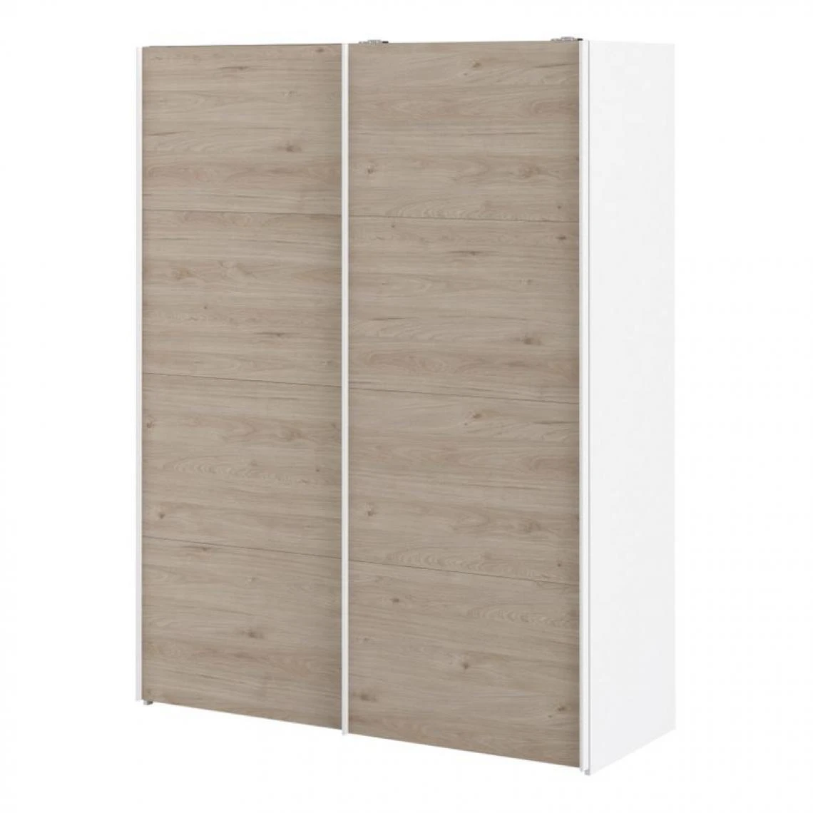 BUT Armoire 2 Portes Coulissantes L.150 Cm ELEGANCE MINI Blanc Et Imitatio... 3 BUT Armoire 2 Portes Coulissantes L.150 Cm ELEGANCE MINI Blanc Et Imitatio... – Image 3