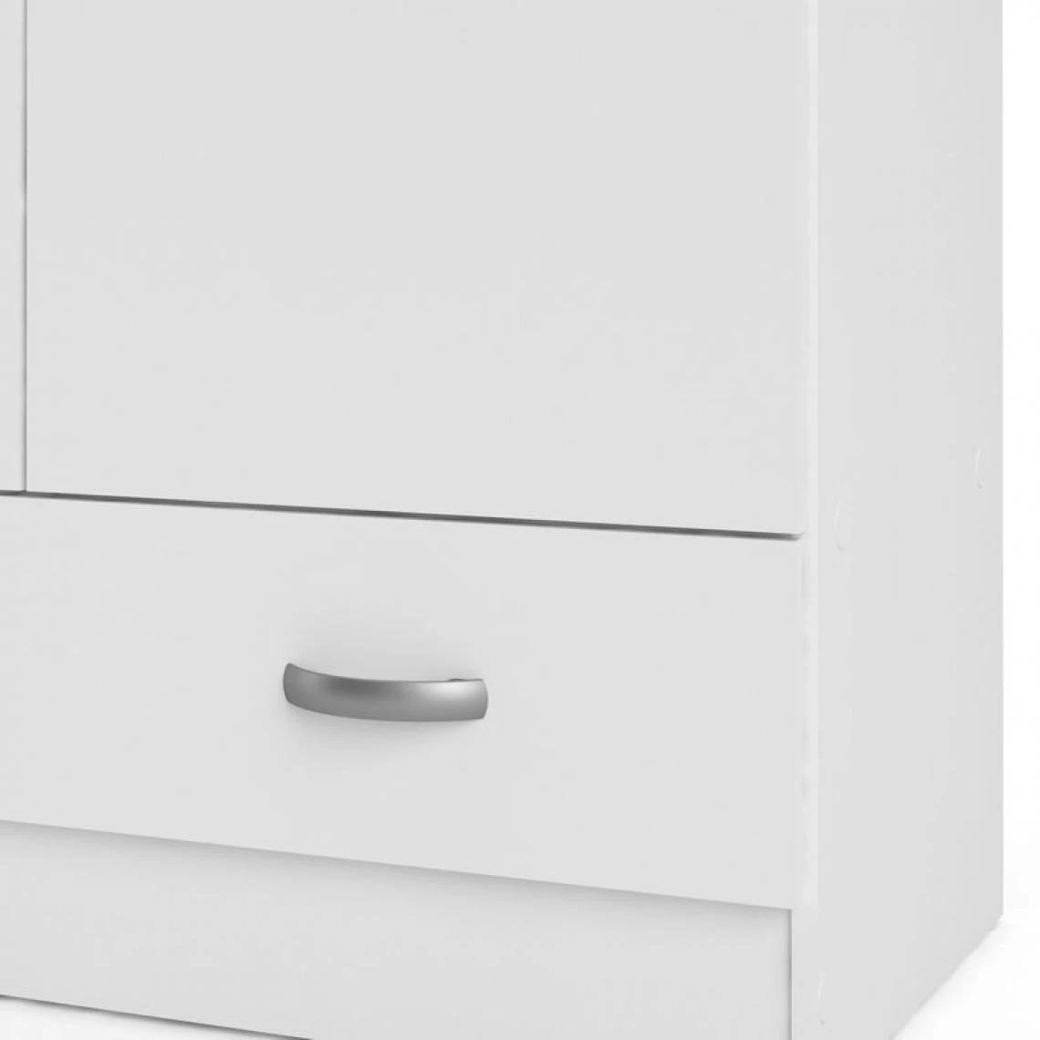 BUT Armoire 2 Portes L.80 Cm SPACE Blanc 5 BUT Armoire 2 Portes L.80 Cm SPACE Blanc – Image 5