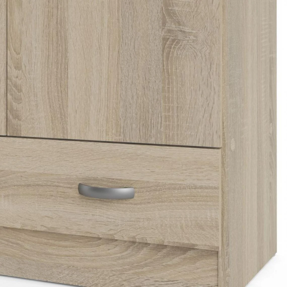 BUT Armoire 2 Portes L.80 Cm SPACE Imitation Chêne 5 BUT Armoire 2 Portes L.80 Cm SPACE Imitation Chêne – Image 5