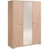 BUT Armoire 3 Portes L.139 Cm EKKO Imitation Chêne