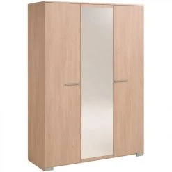 BUT Armoire 3 Portes L.139 Cm EKKO Imitation Chêne