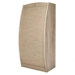 Simmob Armoire Informatique Galbée 80 Cm Chêne