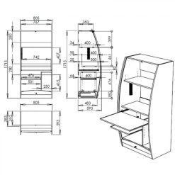 Simmob Armoire Informatique Galbée 80 Cm Chêne 7 Simmob Armoire Informatique Galbée 80 Cm Chêne -Magasin Dépôt Privé armoire informatique galbee 80 cm chene 9312125 24298745 1140x1140