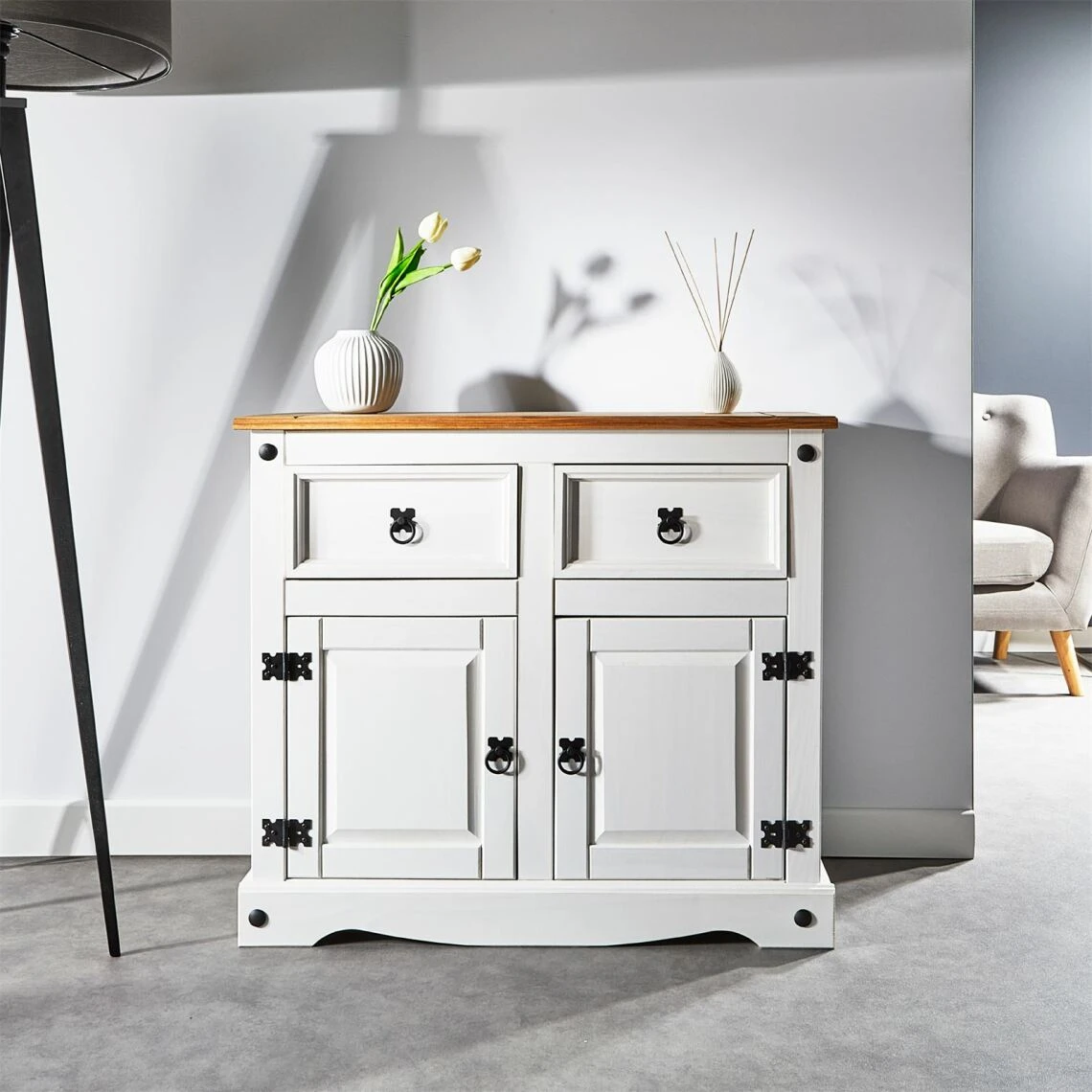 IDIMEX Buffet CAMPO Avec 2 Tiroirs Et 2 Portes, Style Mexicain En Pin Massif ... 2 IDIMEX Buffet CAMPO Avec 2 Tiroirs Et 2 Portes, Style Mexicain En Pin Massif ... – Image 2