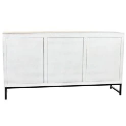 Pegane Buffet Meuble De Rangement En Bois De Manguier Coloris Blanc Et Métal... -Magasin Dépôt Privé buffet meuble de rangement en bois de manguier coloris blanc et metal noir longueur 150 x hauteur 80 x profondeur 38 cm 12661282 34030670 1140x1140