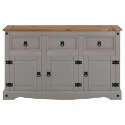 IDIMEX Buffet RAMON Avec 3 Tiroirs Et 3 Portes, Style Mexicain En Pin Massif ... 7 IDIMEX Buffet RAMON Avec 3 Tiroirs Et 3 Portes, Style Mexicain En Pin Massif ... -Magasin Dépôt Privé buffet ramon commode bahut vaisselier en pin massif gris et 6738554 59310 1140x1140