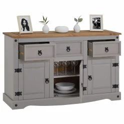 IDIMEX Buffet RAMON Avec 3 Tiroirs Et 3 Portes, Style Mexicain En Pin Massif ... 8 IDIMEX Buffet RAMON Avec 3 Tiroirs Et 3 Portes, Style Mexicain En Pin Massif ... -Magasin Dépôt Privé buffet ramon commode bahut vaisselier en pin massif gris et 6738554 59312 1140x1140
