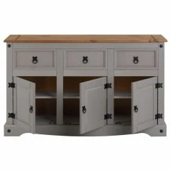 IDIMEX Buffet RAMON Avec 3 Tiroirs Et 3 Portes, Style Mexicain En Pin Massif ... 9 IDIMEX Buffet RAMON Avec 3 Tiroirs Et 3 Portes, Style Mexicain En Pin Massif ... -Magasin Dépôt Privé buffet ramon commode bahut vaisselier en pin massif gris et 6738554 59314 1140x1140