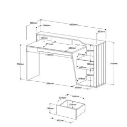 Bureau 1 Tiroir LINEA NATURA PALOMA -Magasin Dépôt Privé bureau 1 tiroir linea natura paloma 12338066 32931618 1140x1140