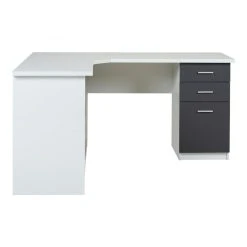 Vente-unique Bureau D'angle NORWY - 2 Portes & 2 Tiroirs - Blanc & Gris 8 Vente-unique Bureau D'angle NORWY - 2 Portes & 2 Tiroirs - Blanc & Gris -Magasin Dépôt Privé bureau 269973