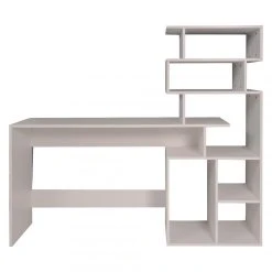 ALTER Bureau Avec Bibliothèque Haute Moderne, Console Avec étagères De Ra... 7 ALTER Bureau Avec Bibliothèque Haute Moderne, Console Avec étagères De Ra... -Magasin Dépôt Privé bureau avec bibliotheque haute moderne console avec etageres de rangement table detude pour chambre 160x40xh135 cm couleur blanc 10644030 27708560 1140x1140