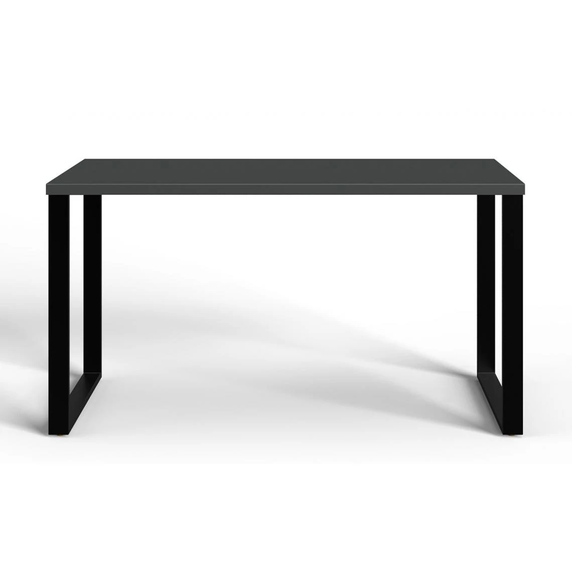 Pegane Bureau Coloris Graphite/effet Acier - Longueur 140 X Hauteur 75 X Prof... 2 Pegane Bureau Coloris Graphite/effet Acier - Longueur 140 X Hauteur 75 X Prof... – Image 2