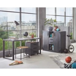 Pegane Bureau Coloris Graphite/effet Acier - Longueur 140 X Hauteur 75 X Prof... 7 Pegane Bureau Coloris Graphite/effet Acier - Longueur 140 X Hauteur 75 X Prof... -Magasin Dépôt Privé bureau coloris graphiteeffet acier longueur 140 x hauteur 75 x profondeur 70 cm 11575256 30380948 1140x1140