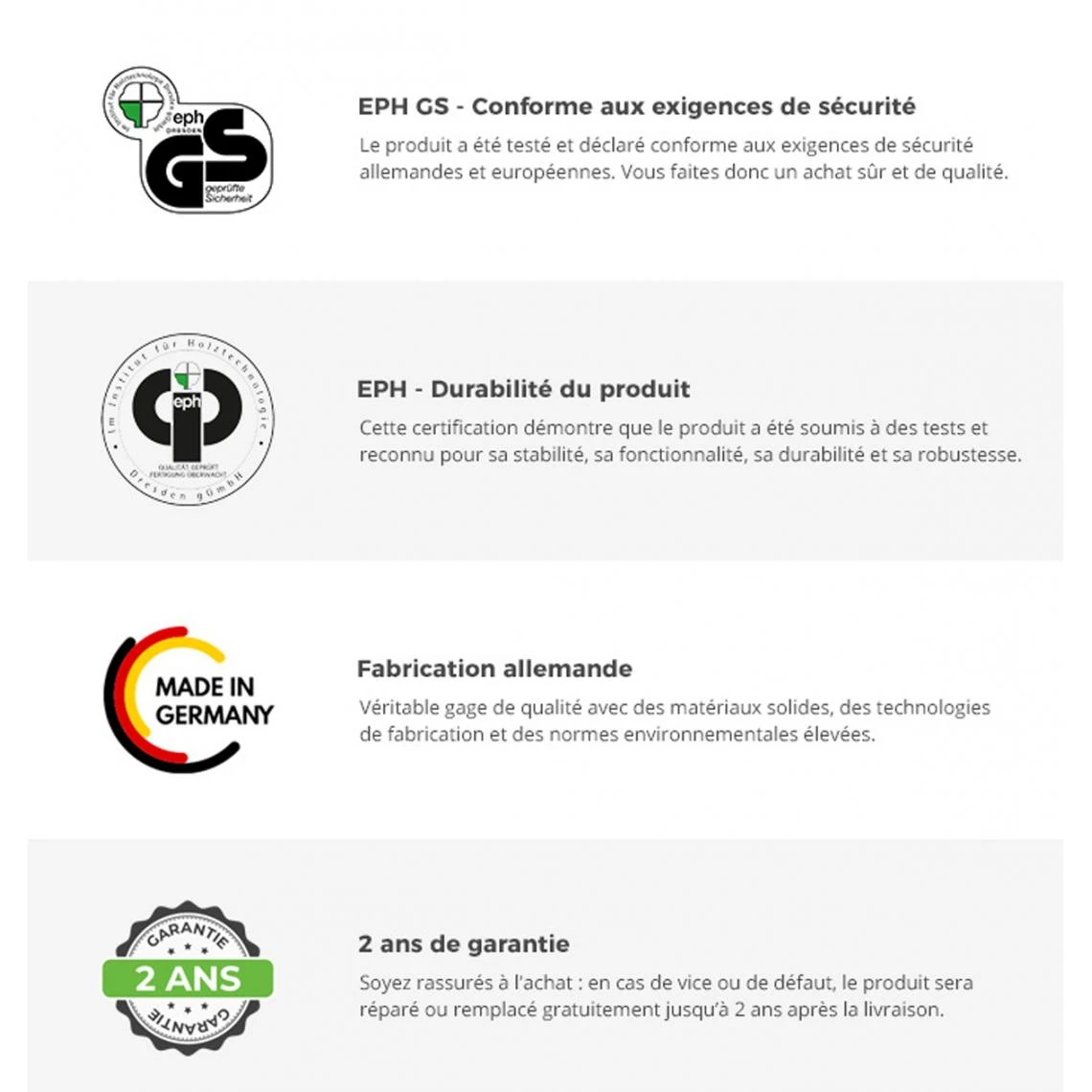 Pegane Bureau Coloris Graphite/effet Acier - Longueur 140 X Hauteur 75 X Prof... 5 Pegane Bureau Coloris Graphite/effet Acier - Longueur 140 X Hauteur 75 X Prof... – Image 5