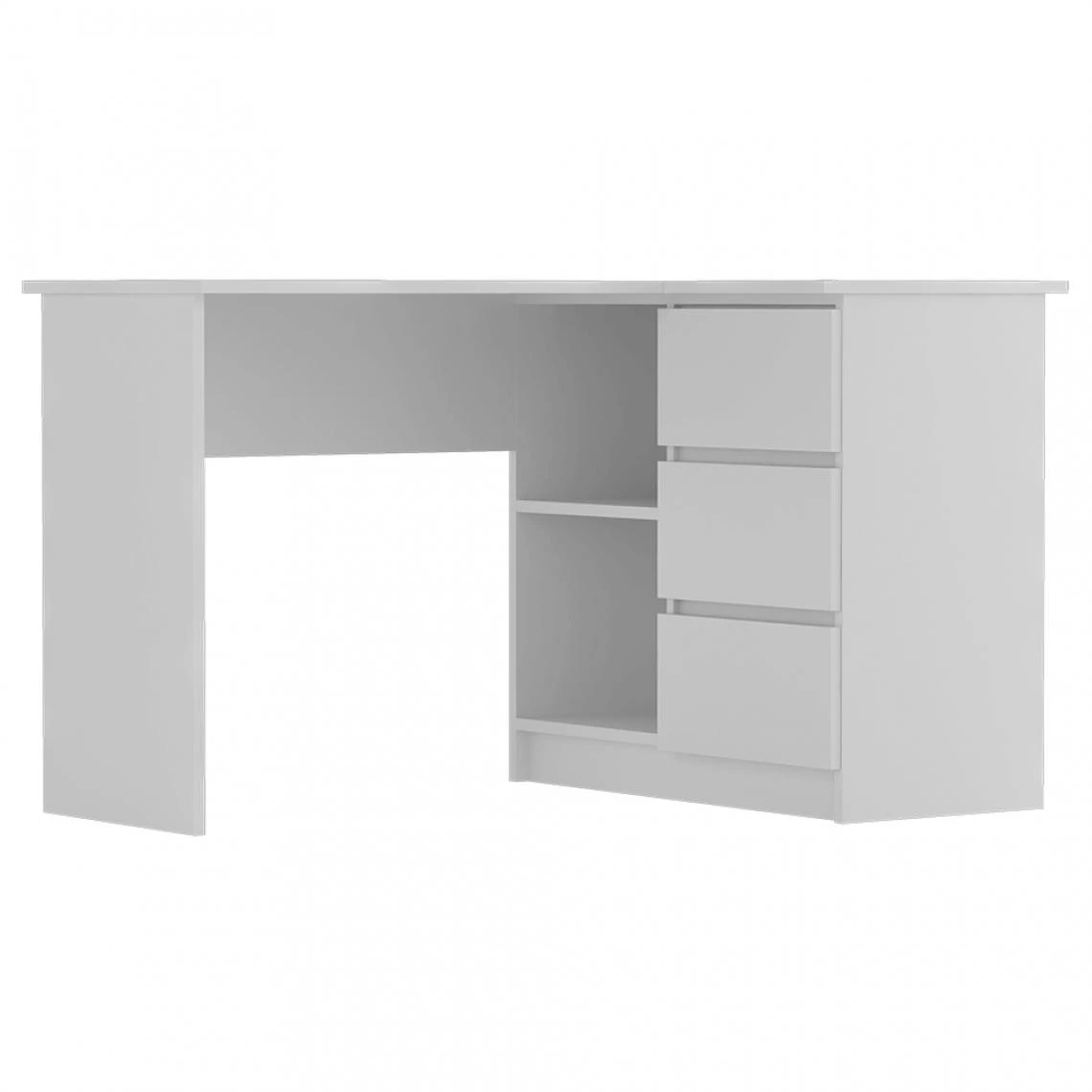 Selsey Bureau D’angle - GERANIO - 124 Cm - Blanc - Style Scandinave 2 Selsey Bureau D’angle - GERANIO - 124 Cm - Blanc - Style Scandinave – Image 2