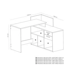 BUT Bureau D'angle OPTIMA 2 Imitation Chêne Et Noir -Magasin Dépôt Privé bureau dangle optima 2 imitation chene et noir 13341678 36410976 1140x1140