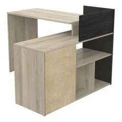 BUT Bureau D'angle OPTIMA 2 Imitation Chêne Et Noir -Magasin Dépôt Privé bureau dangle optima 2 imitation chene et noir 13341678 36410978 1140x1140