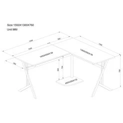 Bureau D'angle POLLUX, Noyer / Argent Hjh OFFICE -Magasin Dépôt Privé bureau dangle pollux noyer argent hjh office 10903328 365298 8 1140x1140
