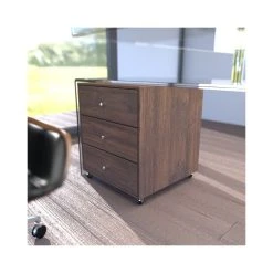 Meubler Design Bureau Design En Verre Avec Retour Et Caisson Ora -Magasin Dépôt Privé bureau design en verre avec retour et caisson ora 2