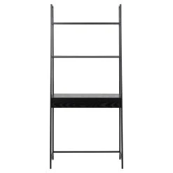 TOILINUX Bureau En MDF Et Métal Grand Tiroir Et 2 étagères - L 77cm X L. 36c... -Magasin Dépôt Privé bureau en mdf et metal grand tiroir et 2 etageres l 77cm x l 36cm noir 13778940 38073224 1140x1140