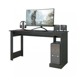 Pegane Bureau Gamer / Bureau Informatique Coloris Noir - Longueur 136 X Profo...