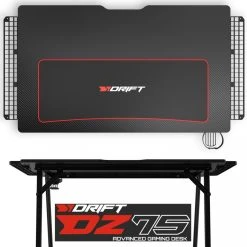 Bureau Gaming Drift DZ75 Extensible, Plateau Laminé En Fibre De Carbo... -Magasin Dépôt Privé bureau gaming drift dz75 extensible plateau lamine en fibre de carbone tapis de souris xl porte gobelet support casque 12117052 32146668 1140x1140
