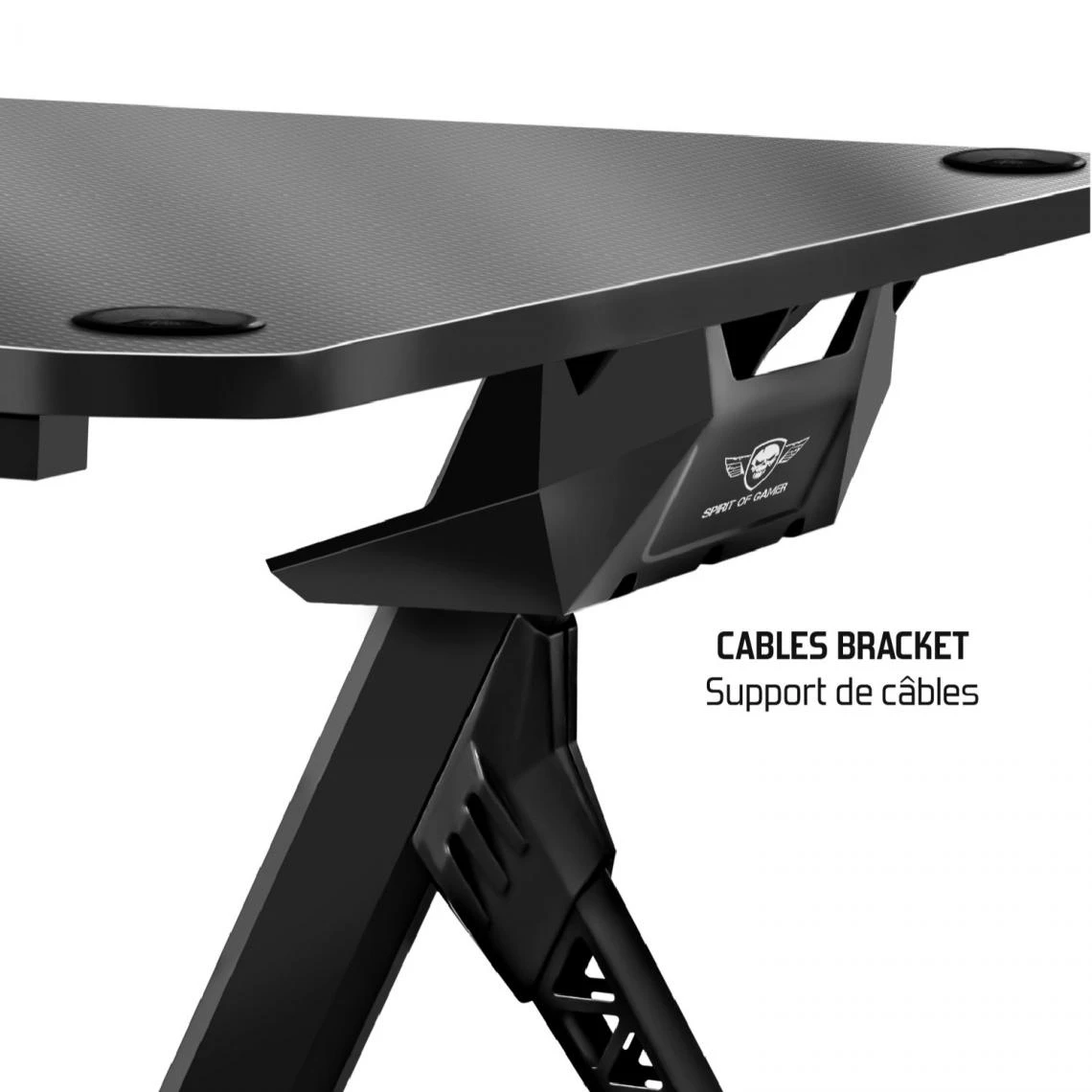 Spirit Of Gamers Bureau Gaming Headquarter 200 - Design Futuriste - 4 Pieds Réglables ... 3 Spirit Of Gamers Bureau Gaming Headquarter 200 - Design Futuriste - 4 Pieds Réglables ... – Image 3