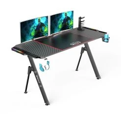 Pro-Tec Bureau Gaming Stockton Avec éclairage LED 156 X 60 X 75 Cm [pro.tec]
